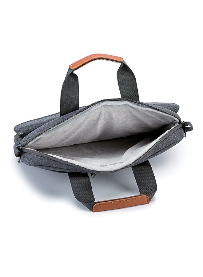 EONE Large Capacity Laptop Bag - Water-Resistant & Shockproof Slim Briefcase - All-Round Protection with Super Soft Lining - High Quality Daily Commute Bag - Grey - Image 3